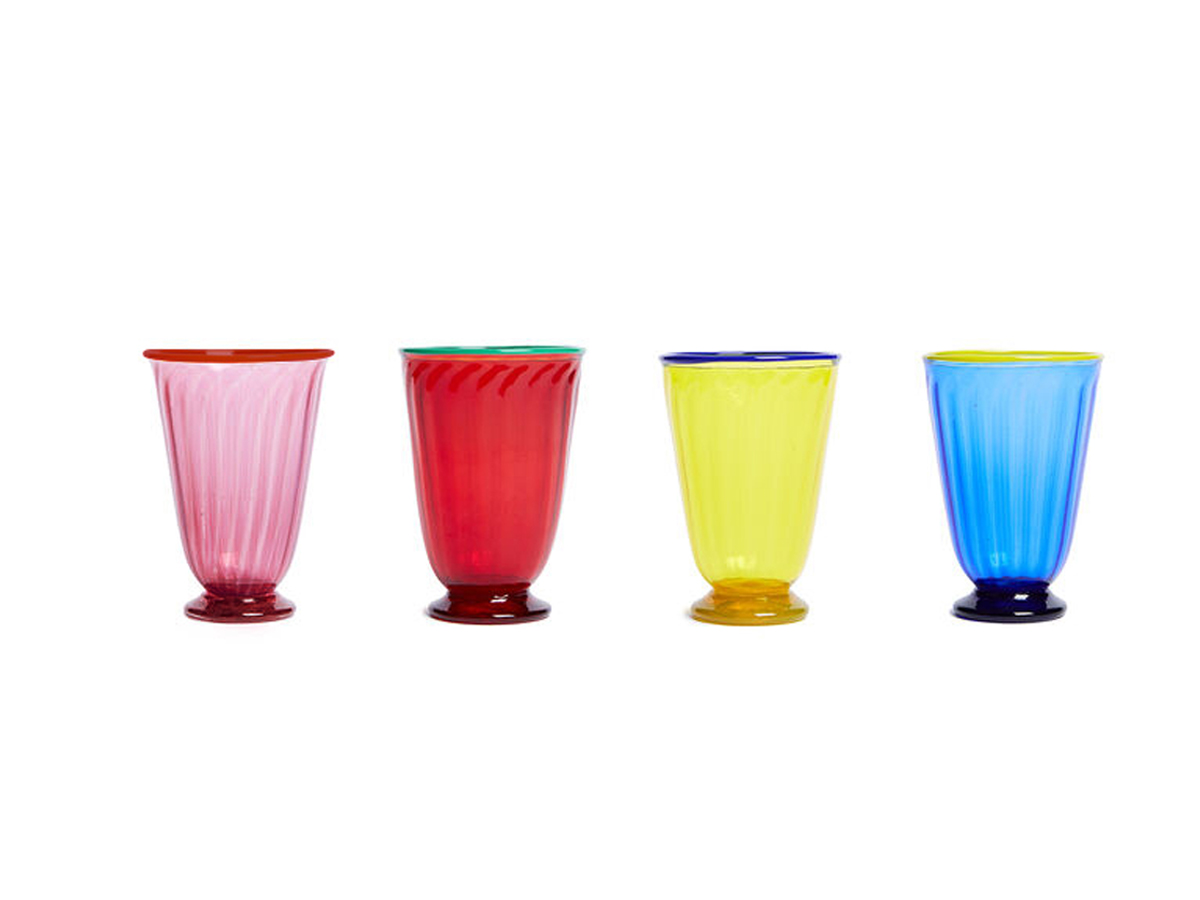 Rainbow Glass Set of 4