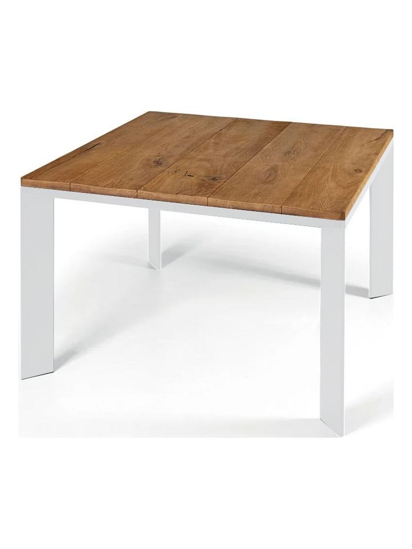 Loto Table - Natural Wildwood Top / White
