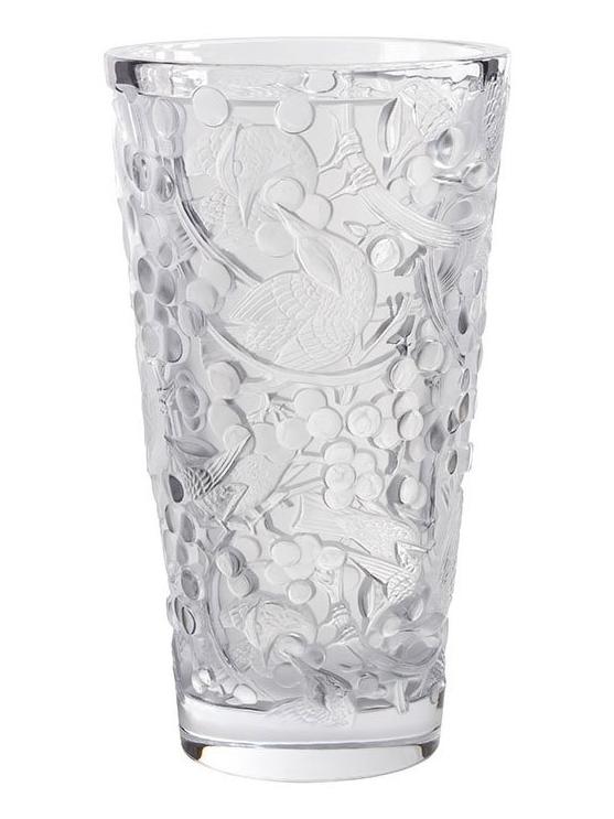 Merles et Raisins Large Vase Clear