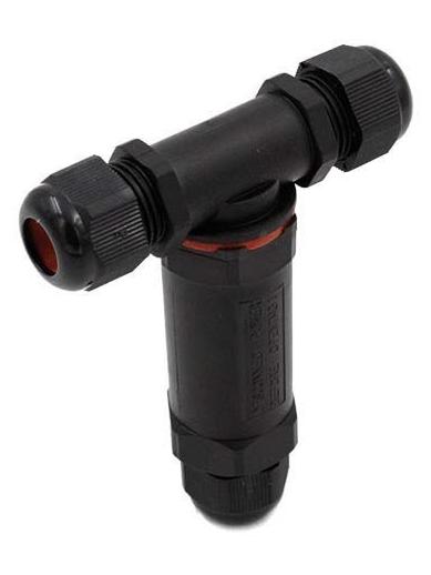 Junction Connector 3 Poles T For Outdoor IP68 Waterproof