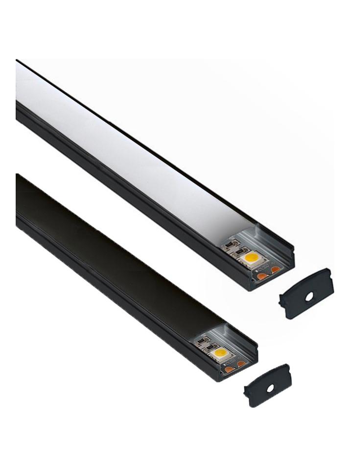 Lampo Aluminum Profile Kit Surface 2M For Strip Led