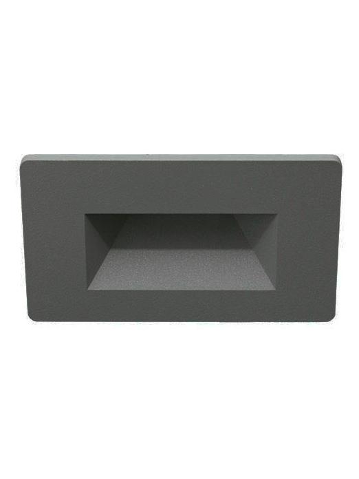 Lampo Anthracite Flange KIT For Recessed Rectangular 504 Steplight
