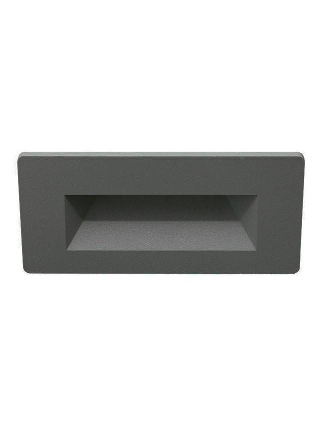 Lampo Anthracite Flange KIT For Recessed Rectangular 506 Steplight