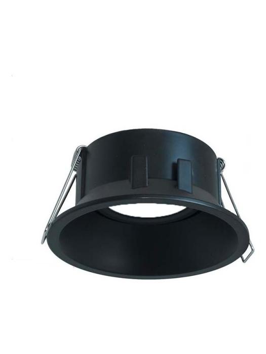 Lampo Black Gu10 Adjustable Round Recessed Downlight For LED Bulbs