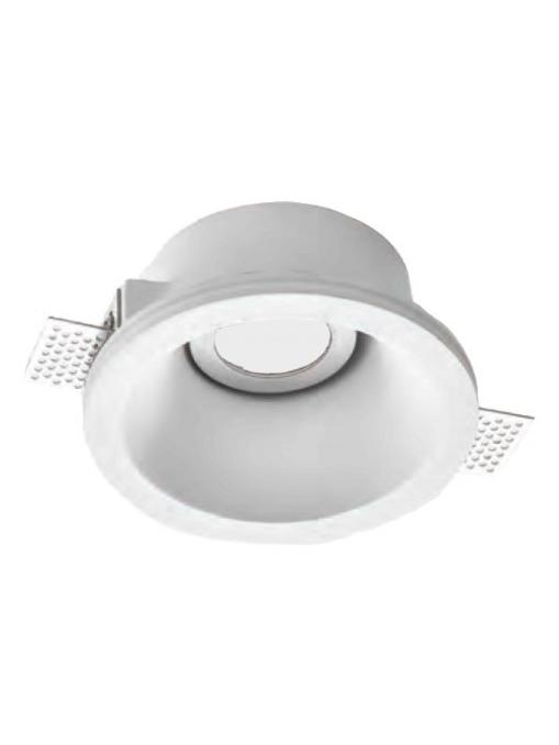 Lampo Ceiling Recessed Round Spotlight GU10 Adjustable In Plaster for Indoor