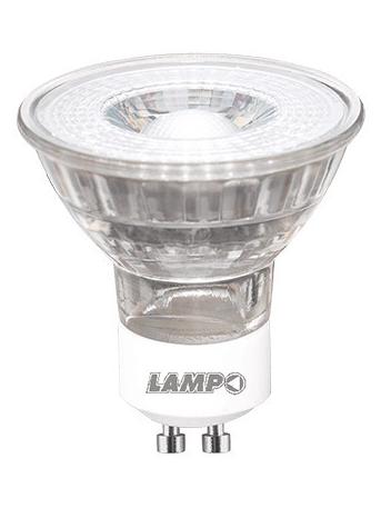 Lampo DIK LED GU10 Glass bulb 5W 38° medium beam