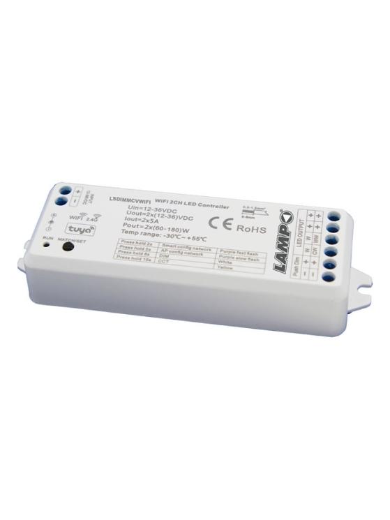 Lampo Dimmer push 2 channels constant voltage 12-24V wifi