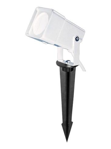 Lampo gu10 white square outdoor spotlight