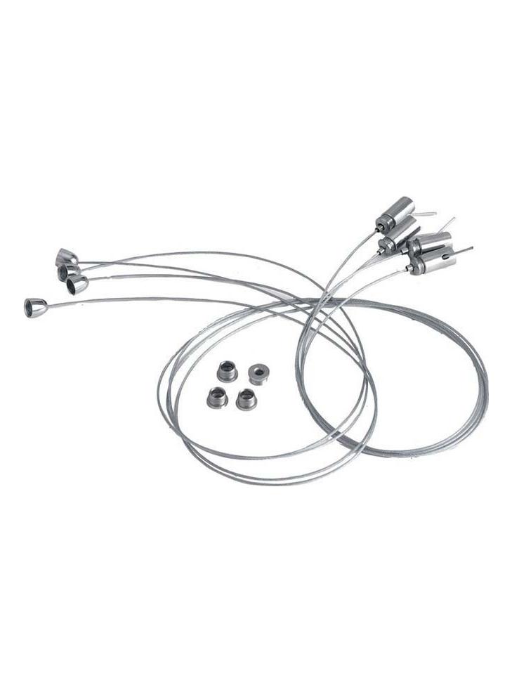 Lampo Kit Suspension Mounting For LED Panel 4 Cables 150cm