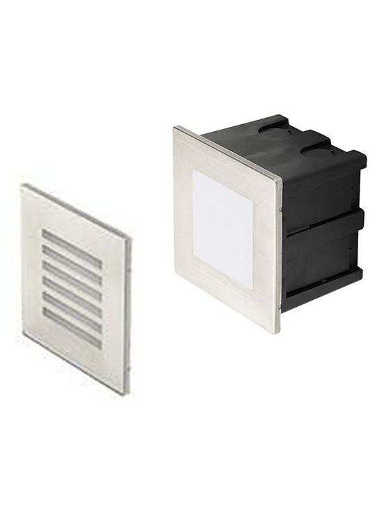 Lampo Recessed Square LED Step Light 1.5W Stainless Steel
