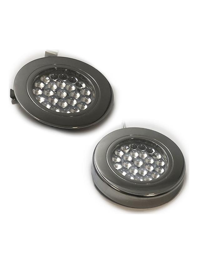 Lampo Round 24 LED Slim 12V Recessed Downlight or Surface In Low Voltage