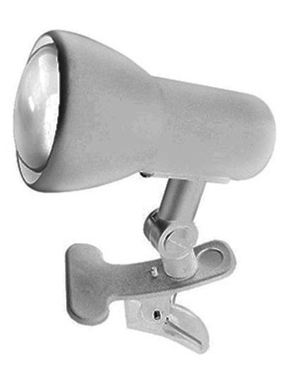 Lampo Spot E27 With Clamp In Metal Adjustable With Switch And Cable plug Max 60W