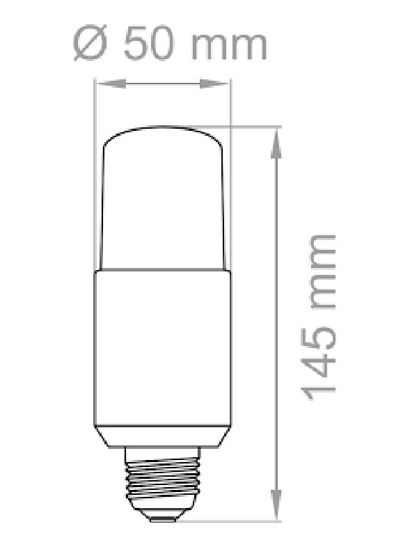 Lampo Stick CORN LED bulb E27 15W 230V Compact