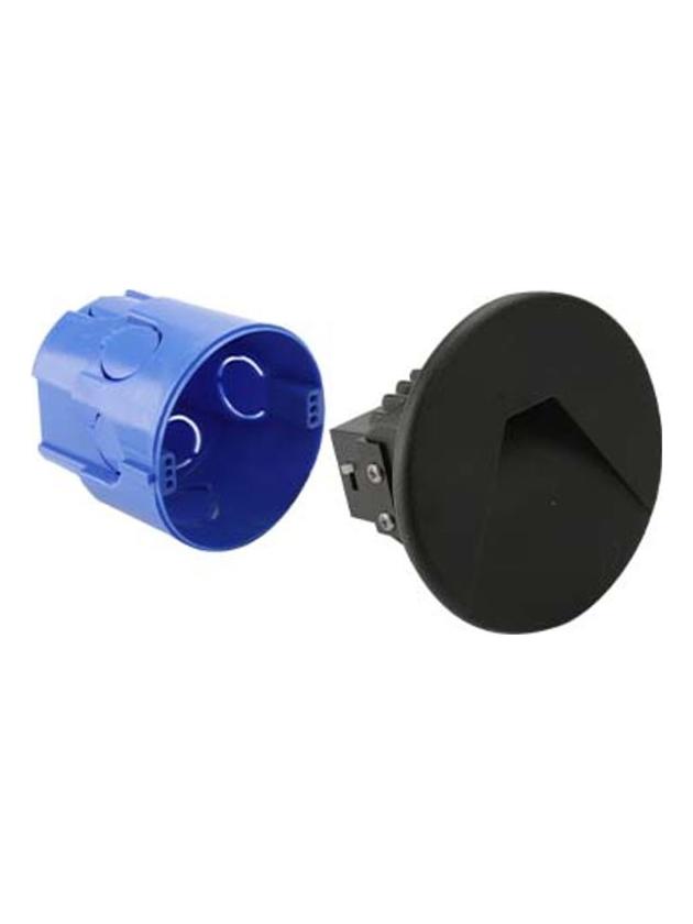 Lampo TRICOLOR LED Steplight 3W Round Black