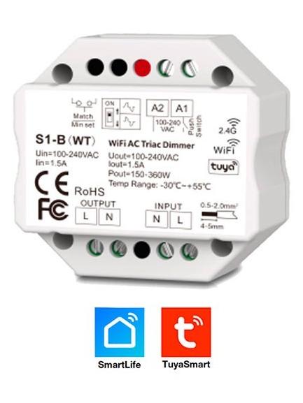 Lampo WiFi Push button Dimmer APP control Tuya SmartLife Alexa Google APP
