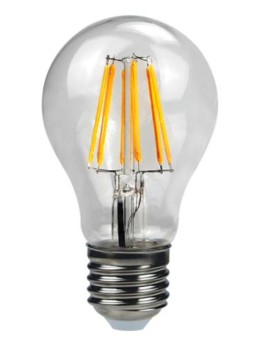 Light bulb drop A60 LED E27 8W 230V transparent