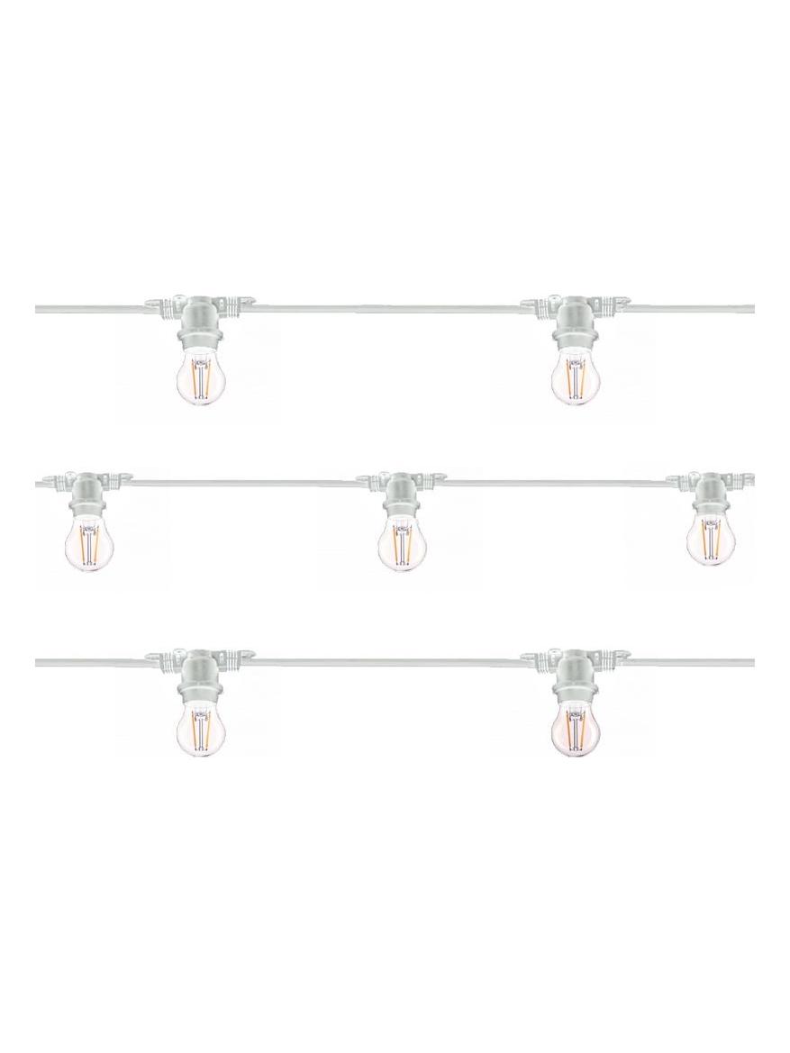White led string lights 11m 11 E27 for outdoor