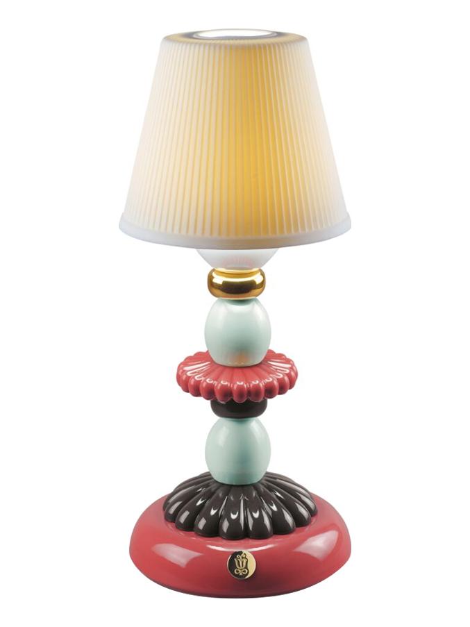 Lotus Firefly Rechargeable Lamp - Golden autumn /coral red