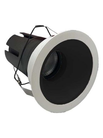 Logica Deep Evo Fix Dimmable White Black LED Recessed Spotlight