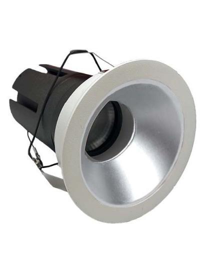 Logica Deep Evo Fix Dimmable White Silver LED Recessed Spotlight