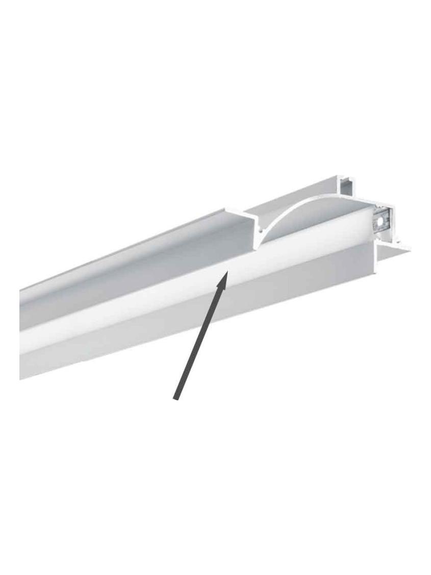 Logica Wall opal diffuser for retractable curved profile