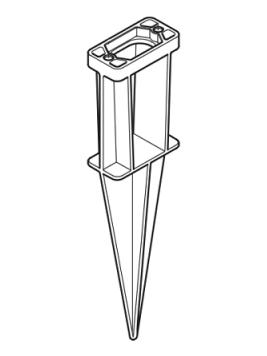 spike for installation on the ground Pik series