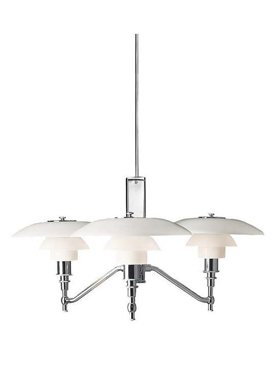 PH 3/2 Academy in White Opal Blown Glass