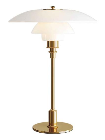 PH 3½-2½ Glass Table Lamp with Diffused Light