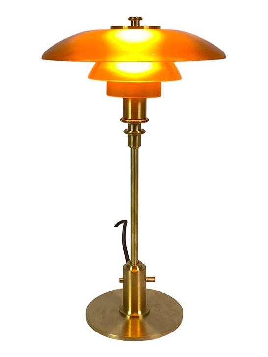 PH 3/2 Limited Edition Table Lamp in Amber Coloured Glass 2018