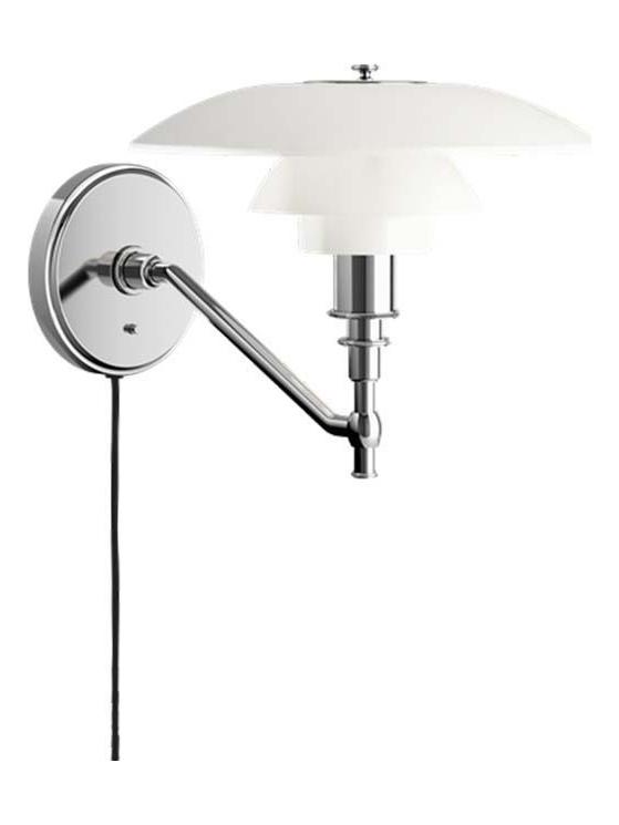 PH 3/2 Wall in White Opaline Glass