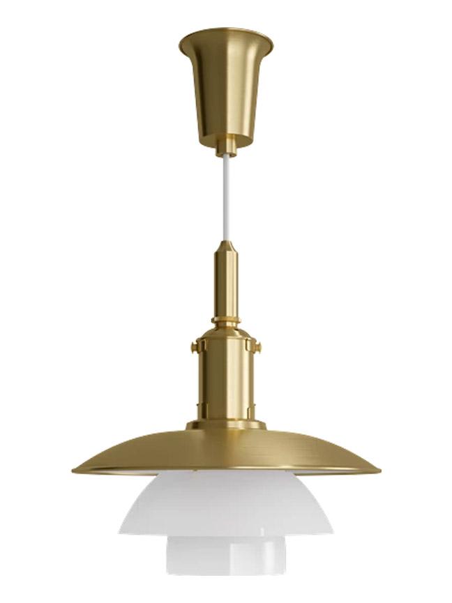 PH 3/3 Brass Glass Suspension Lamp - Limited Edition 