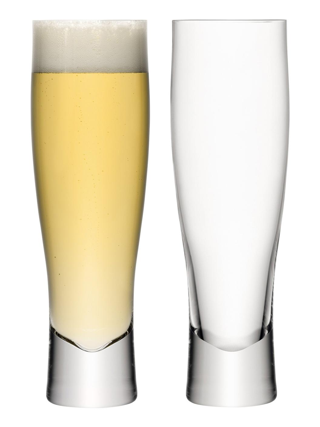 Bar Lager Glass Set 2 Glasses
