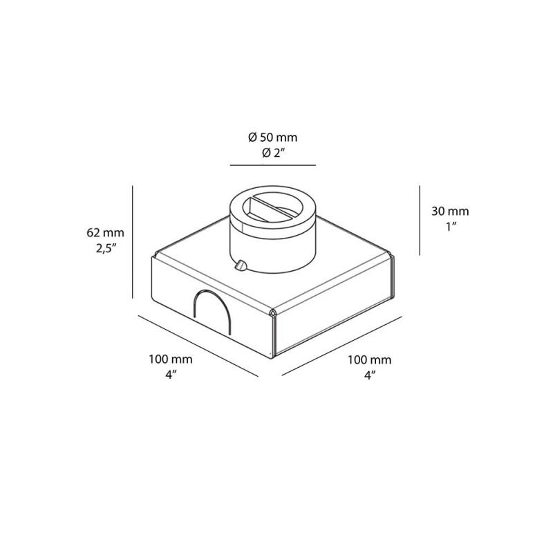 Formwork For Goccia Round Spotlight Installation