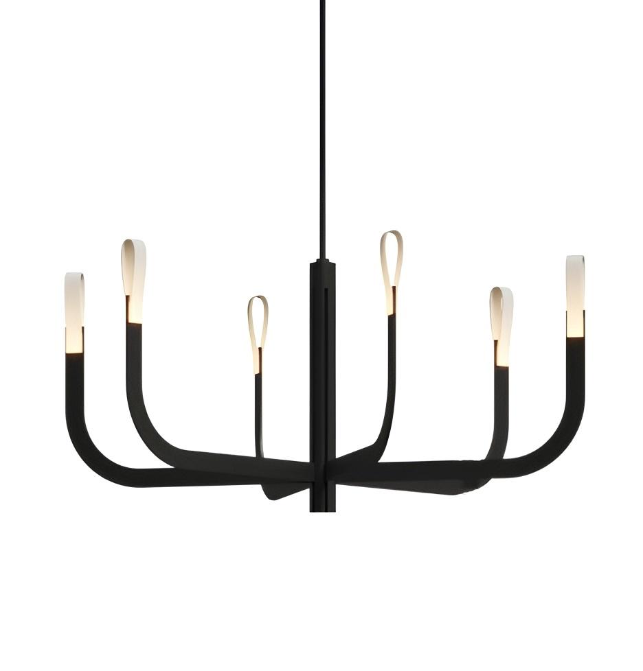 J-US small led chandelier Black H30