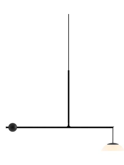 Malamata 22 black suspension lamp