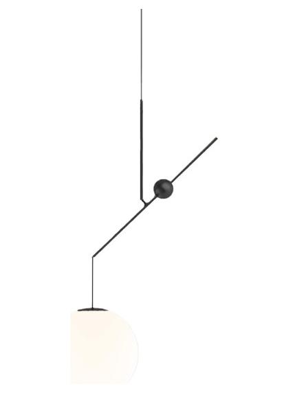 Malamata 48 black suspension lamp
