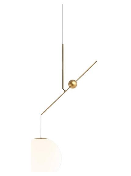 Malamata 48 brass suspension lamp