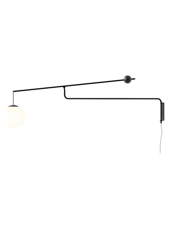 Malamata black wall lamp