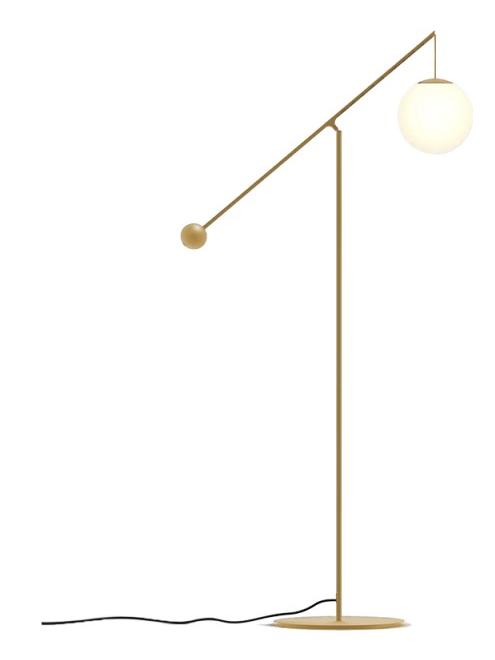 Malamata brass floor lamp