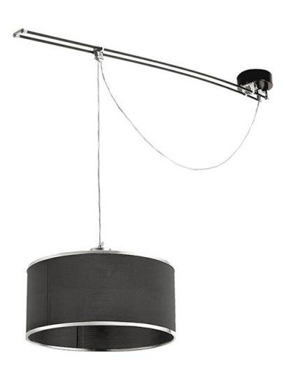 Moove black suspension lamp