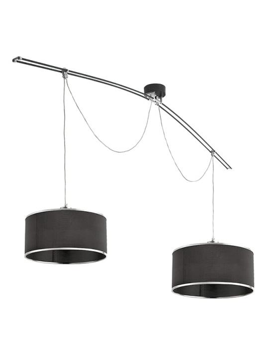 Moove Double black suspension lamp