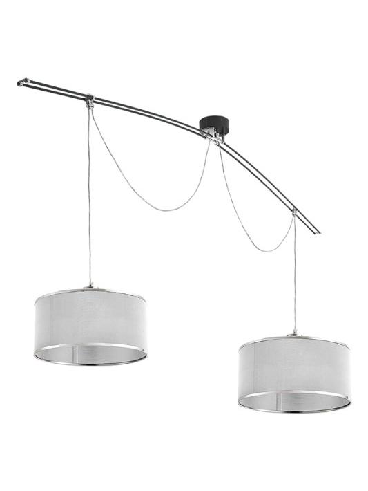 Moove Double grey suspension lamp