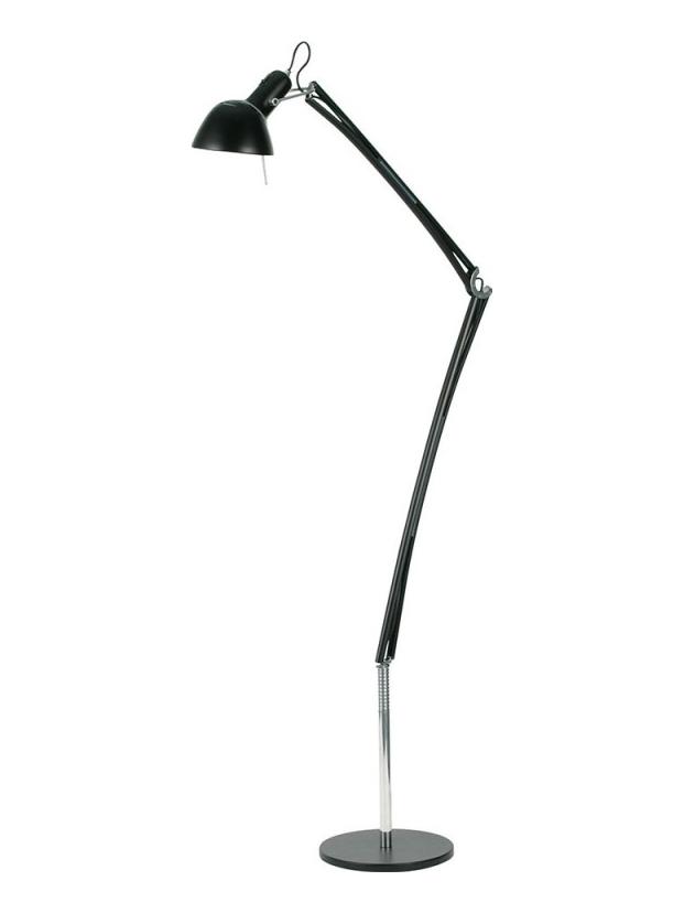 Naomi led floor lamp black soft-touch
