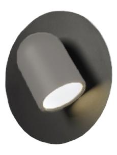 Perdue Disc 19 bronze led wall lamp