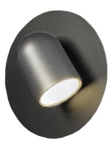 Perdue Disc 19 silver led wall lamp