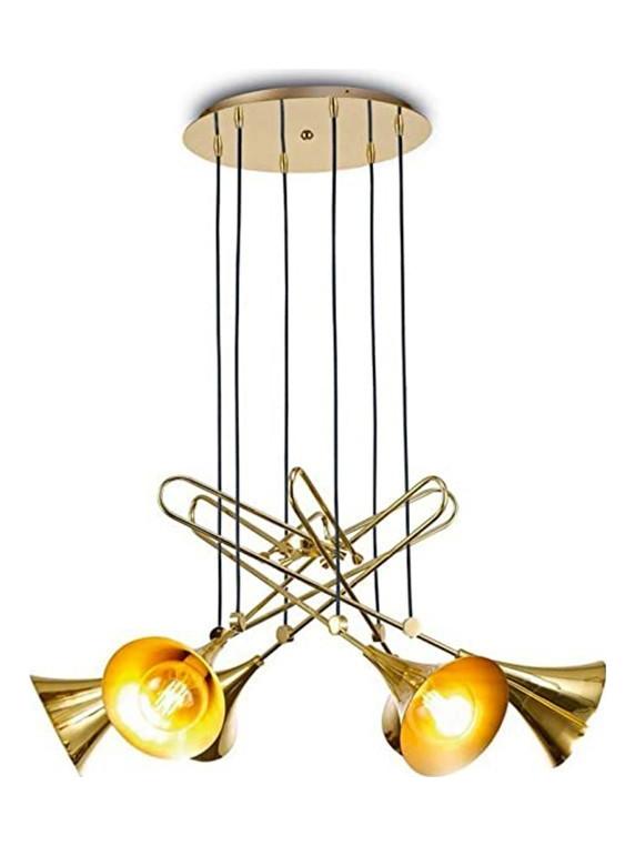 Jazz trumpet shape suspension lamp
