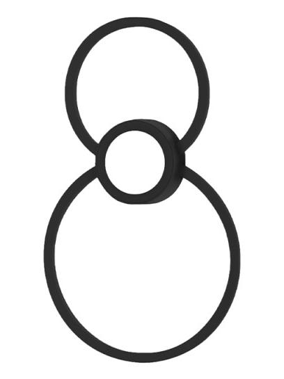 Mural Minimal LED Double Ring Wall Lamp