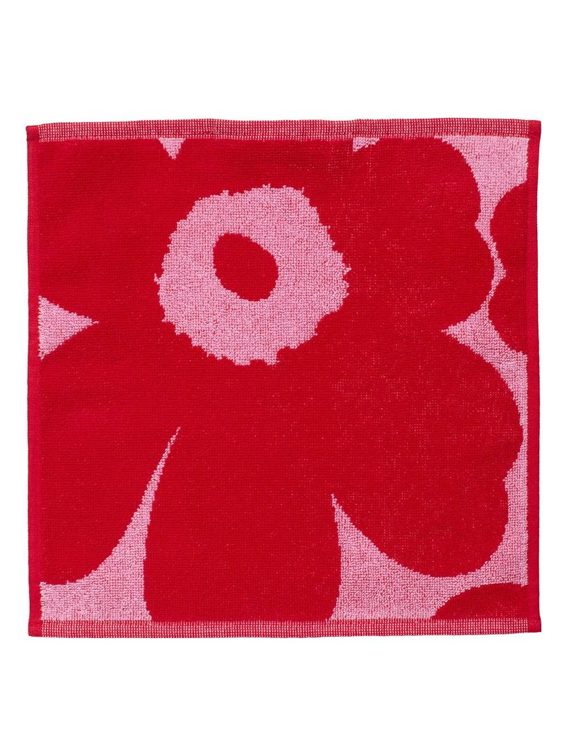 Unikko Mini Towel 30x30 cm - Pink/Red