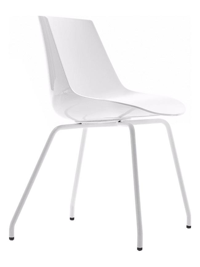 Flow Chair - 4 Legs White