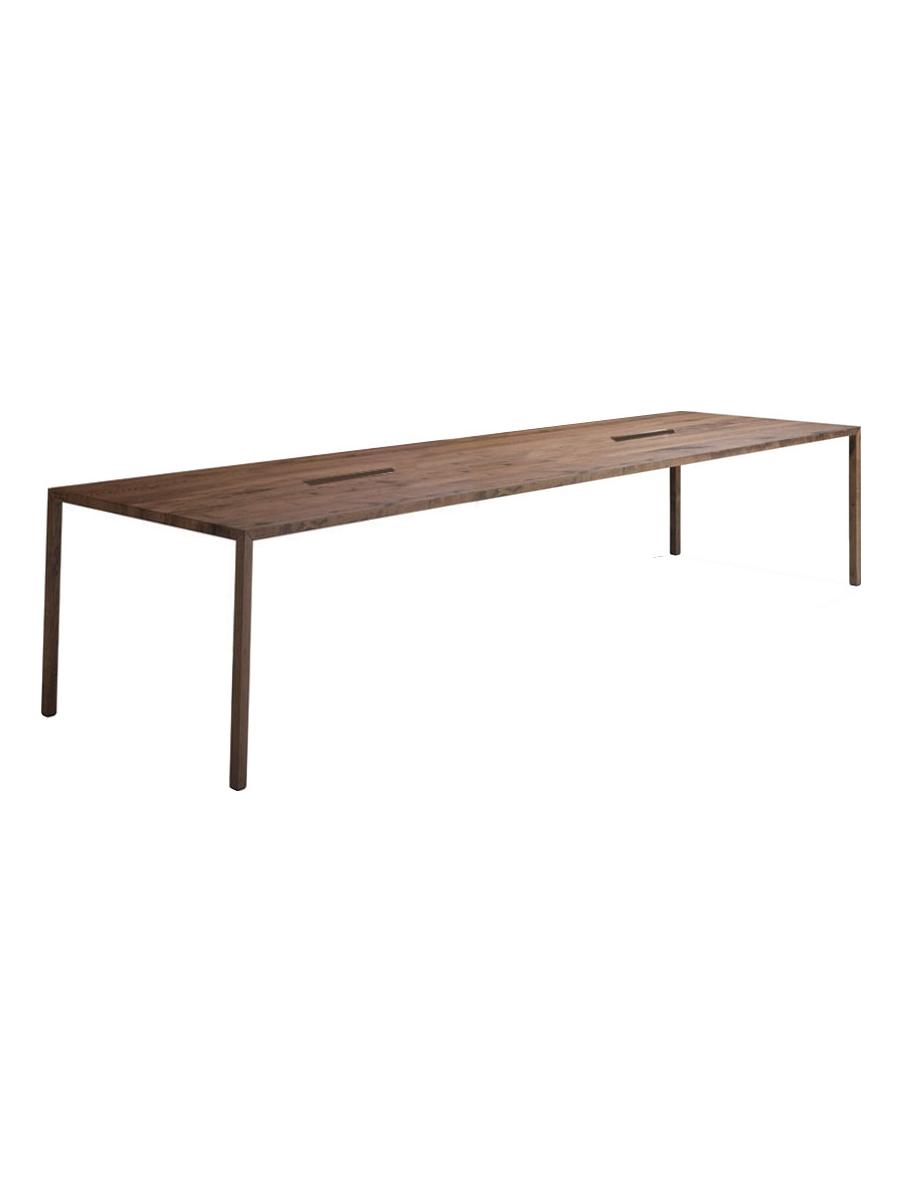 Tense Material Table - Working Table Walnut